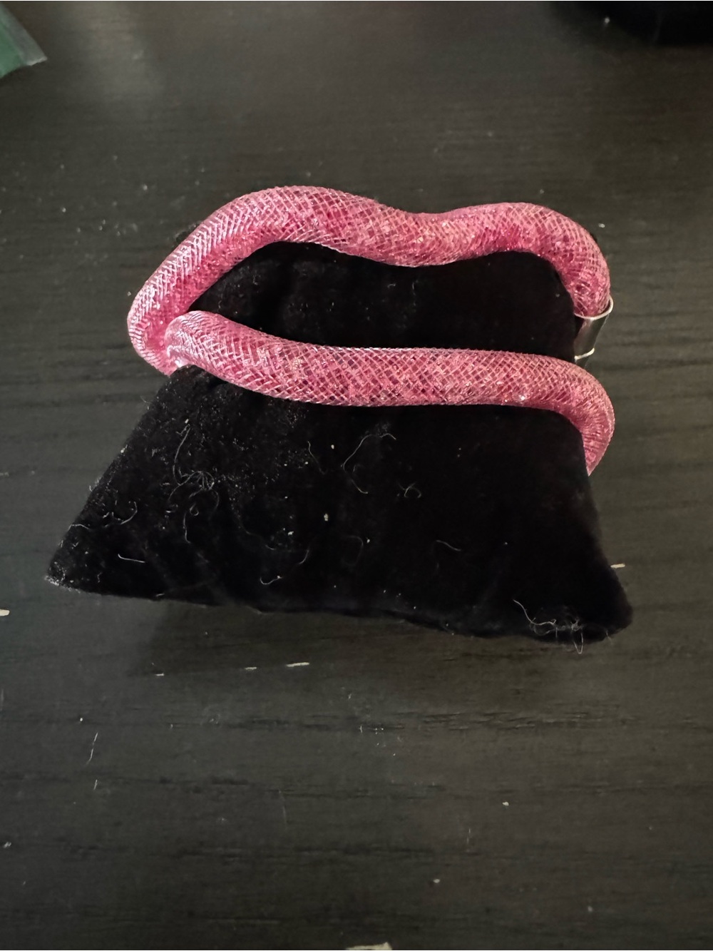 Swarovski retired Pink Mesh Crystal Wrap Bracelet